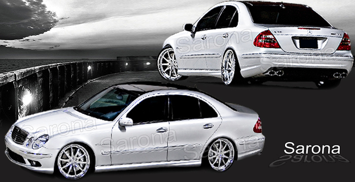 Custom Mercedes E Class Body Kit  Sedan (2003 - 2009) - $1490.00 (Manufacturer Sarona, Part #MB-101-KT)